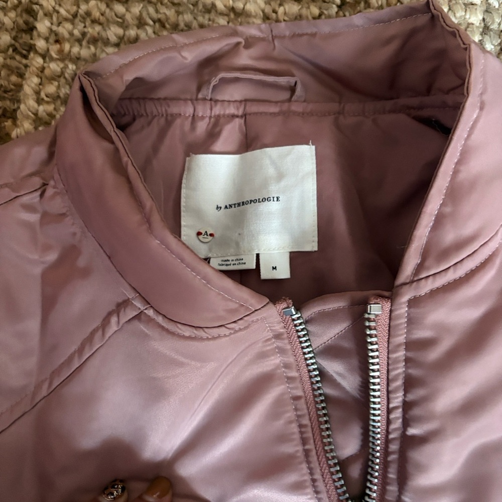Abercrombie & Fitch Light Pink Satin Jacket